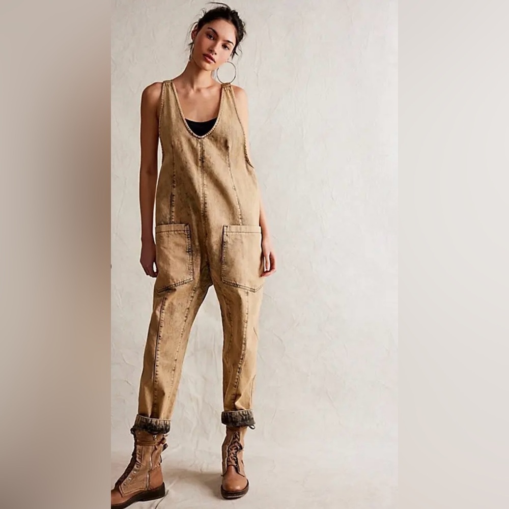 NWT We The Free High Roller Jumpsuit~ Farrow Long - Picture 2 of 5